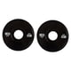 thumbnail image 3 of 2 discos de pesas para barras de 5 cm, con ranuras en el interior, accesorios compactos. 125 kg Negro, 3 of 9