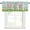 Green Pink, variant on Easter Rod Pocket Curtain Valance, Spring Easter Eggs Bunny Butterflies Wooden Grain Farmhouse Window Valance for Living Room, Bedroom, Kitchen 42"W x 12"L