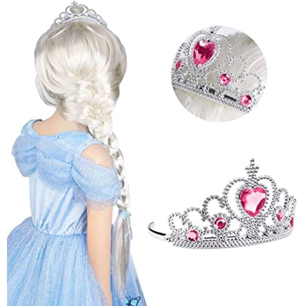 Set De Corona Y Cetro De Princesa Rosa | Varita Mágica Con Piedras Brillantes Para Disfraces De Carnaval Y Cumpleaños