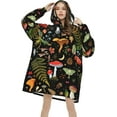 thumbnail image 2 of Mushroom Gifts Wearable Blanket Oversized Blanket Cozy Hoodie For Adults Sweatshirt Sweater Blanket With Pocket, 2 of 6