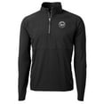 thumbnail image 2 of Men's Cutter & Buck Black New York Mets Adapt Eco Hybrid Raglan DryTec Quarter-Zip Jacket, 2 of 3