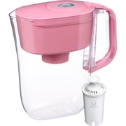 Brita 6 Cup Small Plastic Water Filter Pitcher, Cherry Blossom, BPA Free with 1 Brita Standard Filter