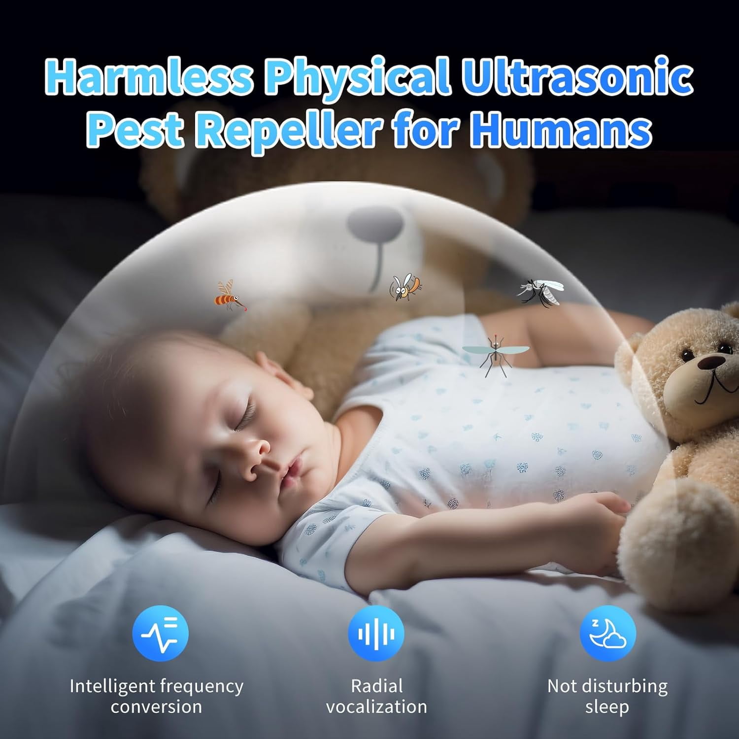 Ultrasonic Pest & Insect Repeler, Ultrasonic Repelent for Roach, Rodent, Mouse, Bugs, Mosquito, Mice, Spider, Ant,Electronic Plug in Pest Control, 6 Packs