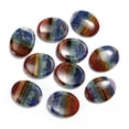 thumbnail image 2 of Ellipsoidal Uncompressed Rose Quartz Thumb Stone 35x45x10mm Worry Stone Relaxation Stone Massage Stone, 2 of 4