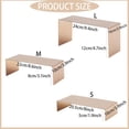 thumbnail image 2 of MCKECHSION Display Risers Stainless Steel 3PCS Metal Golden Display Riser Stand Shoe Bag Holder Display Riser Shelf Showcase for Home Boutique Retail Store,Rose Gold, 2 of 6