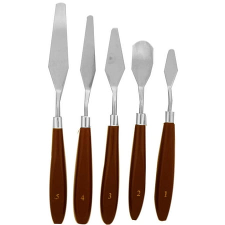 5 Piece Oil Painting Stainless Steel Pallete Knives  (ARTISTS BEST: (Best Selling Oil Paintings)