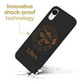 thumbnail image 3 of Wood phone case for iPhone XR compatible protective cell phone cover shockproof slim fit laser engraved Libra Sign design Black wood case for Men & Women by CaseYard, 3 of 7