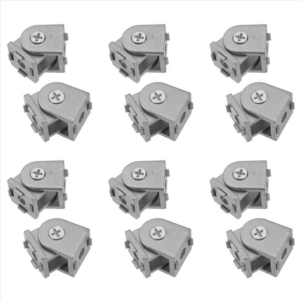 Junta de Pivote de AleacióN de Aluminio de 12 Piezas para Perfil de ExtrusióN de Aluminio Serie 2020 Junta de Pivote Flexible Perfil de Aluminio 2020