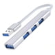 thumbnail image 5 of sweethay USB Hub Docking Station USB3.0 LED de alta velocidad Divisor externo Adaptador de base portátil Home Silver Type-C Plata USB 2piezas, 5 of 5