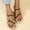 Black, variant on Womens Summer Slippers Rhinestone & Butterfly Decorate Toe Ring Design Sandals