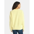 thumbnail image 3 of SpongeBob SquarePants Women’s Textured Graphic Crew Sweatshirt, Sizes XXS-XXL, 3 of 5