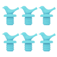 thumbnail image 1 of 6 tapones de vino de silicona para pájaros, color azul MFZFUKR CPB-DE-LYY1201-2, 1 of 5