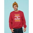 thumbnail image 2 of Merry Christmas Fun Quote Sweatshirt Men -Image by Shutterstock, Male 4X-Large, 2 of 4