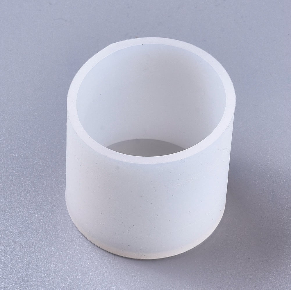 10 pc Silicone Molds Resin Casting Molds For UV Resin Epoxy Resin Jewelry Making Column White Inner Diameter: 50mm 56x52mm