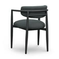 thumbnail image 4 of Pemberly Row Contemporary Black Textured Outdoor Dining Arm Chair, 4 of 7