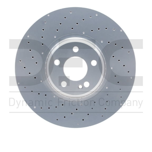 Front Dynamic Friction Company Hi-Carbon Alloy Brake Rotor (1)