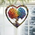thumbnail image 5 of Gmogad Tree of Life Suncatcher, Heart Tree of Life Suncatcher Solar Positive Energy Wall Hanging for Living Room Bedroom Garden Inspirational Gift Decor, 5 of 6