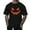 Black, variant on Mens T Shirts Halloween Theme Expression Printed Solid Color Short Sleeve Crew Neck Tops Comfortable Loose Casual Mens T-Shirts Orange S