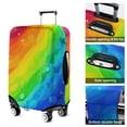 thumbnail image 5 of Rainbow Tie Dye Wave Pattern Luggage Cover Fashion Suitcase Cover Baggage Covers Fit 25-28 Inch Luggage (Go Travel), 5 of 5