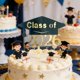 thumbnail image 5 of Adornos para tartas de graduación: gorros de graduación y adornos decorativos para cupcakes. Tema de fiesta de graduación, 5 of 5