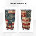 thumbnail image 3 of KLL Vintage American Flag Elephant Print 40oz Stainless Steel Insulated Car Cup with Spillproof Lid - Keep Your Drink Hot or Cold on the Go-Without Straw, 3 of 8