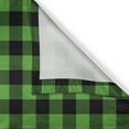 thumbnail image 3 of Ambesonne Plaid Kitchen Curtains, Lumberjack Buffalo Checks Art, 55"x36", Shamrock Green and Black, 3 of 3