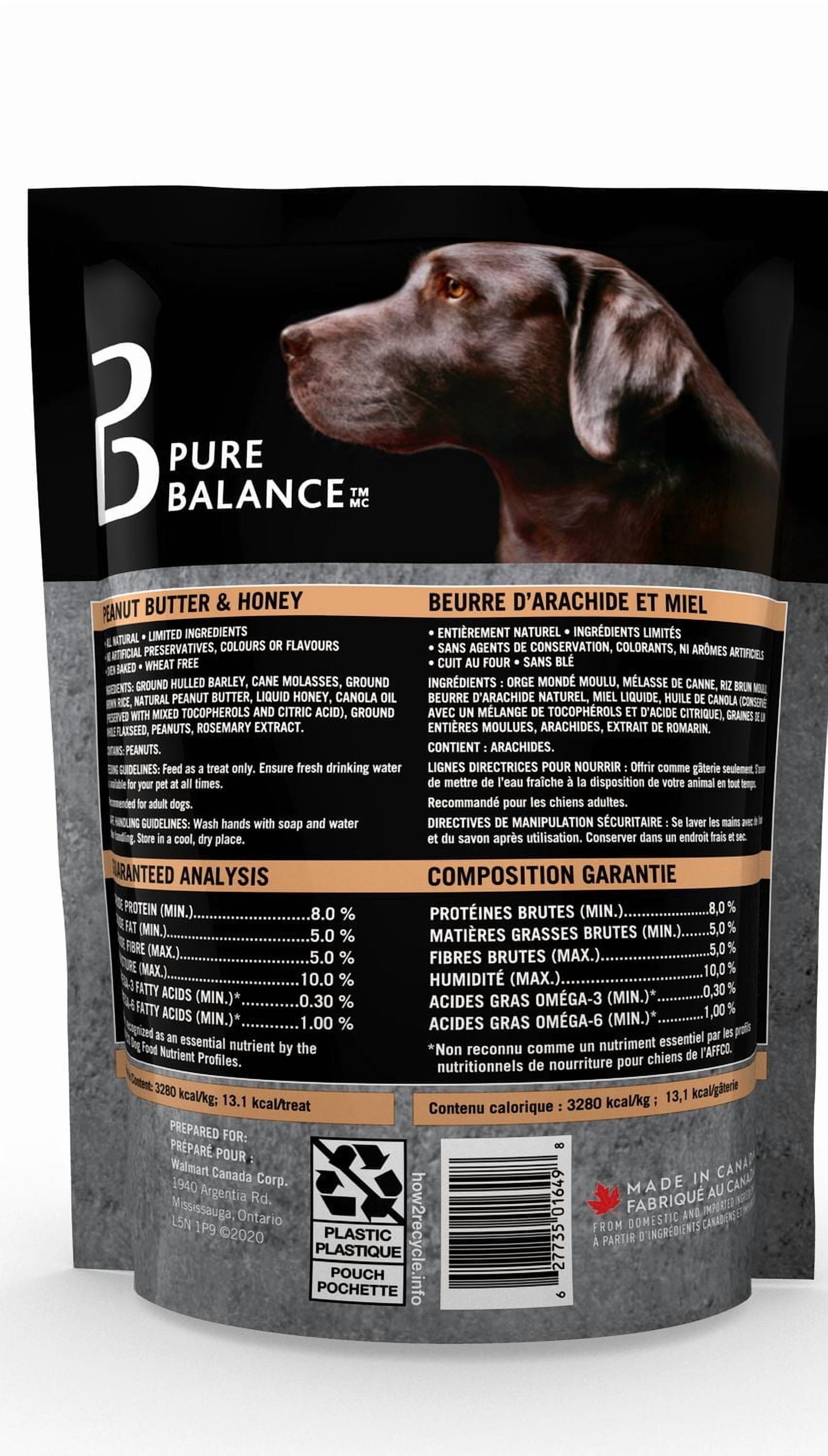 Gâteries Pour Chiens Au Beurre D'Arachide Et Miel. Entièrement Naturel, Sans Blé, Cuit Au Four. Sans Agents De Conservations, Colorants, Ni Arômes Artificiels