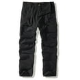 thumbnail image 2 of Kilaqueen Cargo Pants for Men Solid Color Ripstop Tactical Pant with Multi Pockets Hiking Running Athletic Outdoor Straight-Leg Pants, 2 of 7