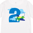 thumbnail image 4 of Inktastic 2nd Birthday Airplane Pilot Boys Long Sleeve Toddler T-Shirt, 4 of 5