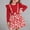 Red, variant on ITSAME Casual Dress for Girls, Long Sleeve Ruffle Cute Bow Cinched Waist Summer Casual Fashion Printed Dress White 2-3T