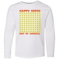 thumbnail image 3 of Inktastic Happy 100th Day of School One Hundred Stars Long Sleeve Youth T-Shirt, 3 of 5