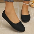 thumbnail image 2 of YgkuHd Women's Casual Flat Loafers Low-Cut Style Soft Faux Leather Upper Matte Finish Slip-On Versatile Basic Black,5.5, 2 of 6