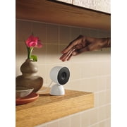 Google Nest Cam Indoor (Wired, 3rd Gen) - Indoor Security Camera with 2K Video - Works with Google Home - With Gemini - Snow