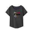 thumbnail image 2 of Camiseta de manga corta para mujer, camiseta de moda con cuello redondo para viajes de trabajo SG, 2 of 7