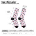 thumbnail image 2 of Honeii Cartoon Lobsters 1 Print Adult Socks,Crew Socks,Casual Calf Socks,Daily Wear Socks for Men & Women, Perfect for Sports, Casual and Everyday Use, 2 of 6