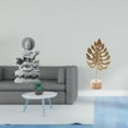 thumbnail image 2 of Estatua de hoja de Guan Yin, figura de Kuanyin, escultura de Buda femenina de Feng Shui, artesanía china de metal con forma de hoja, adorno creativo n, 2 of 8