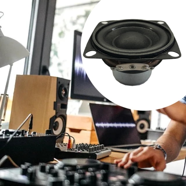 Altavoz de subwoofer de 2 pulgadas, amplificador de audio estéreo de graves de 4 ohmios y 10 W para sistemas de sonido de barco, coche y hogar