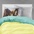 thumbnail image 2 of Horses Taking a Drink of Water Fabric Standard Pillowcase, 2 of 2