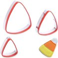 thumbnail image 1 of CPDD 3-Piece Halloween Candy Corn Cookie Cutter, Food-Grade Stainless Steel Sandwich Cutters, Biscuit Cutter set, Holiday Cookie Cutters, Unique Design with Protective Red Top PVC Candy-2 -, 1 of 9