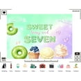 thumbnail image 3 of Donut 7th Birthday Backdrop Sweet Sassy and Seven Cake Ice Cream Photography Background for Girls Seven Birthday Party Decorations Banner Supplies Photo Booth Props, 3 of 3