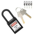 thumbnail image 4 of Engineering , 5Set Lockout Tagout Lock 38mm  For Factories For Construction Sites Black, 4 of 8