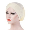 thumbnail image 2 of AYYUFE Hat Beads Women Elastic Head Wrap Cap for Daily Life, 2 of 8