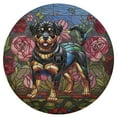 thumbnail image 2 of Lotusprinthandmade 3D Rottweiler Dog Spare Tire Cover With Backup Camera Hole 6 Sizes (29 in.), 2 of 7