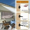 thumbnail image 5 of Shade Sail Hardware Kit for Triangle Rectangle, 304 Stainless Steel Sun Shade Hardware for Garden Outdoors, 44 Pcs, Black B, 5 of 5