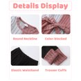 thumbnail image 5 of Toddler Baby Girls Clothes 18-24 Months Girls Fall Winter Outfits Girls Long Sleeve Color-blocked Top Pants 2PCS Set Pink, 5 of 5
