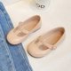 thumbnail image 1 of Zapatos de cuero pequeños de otoño para niños, zapatos de princesa con punta redonda y suela blanda, zapatos de moda para niñas, 1 of 2