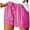 Hot Pink, variant on GATXVG Shorts for Women Summer Plus Size Casual Comfy Drawstring Elastic Loose Beach Lightweight Short Pants with Pockets