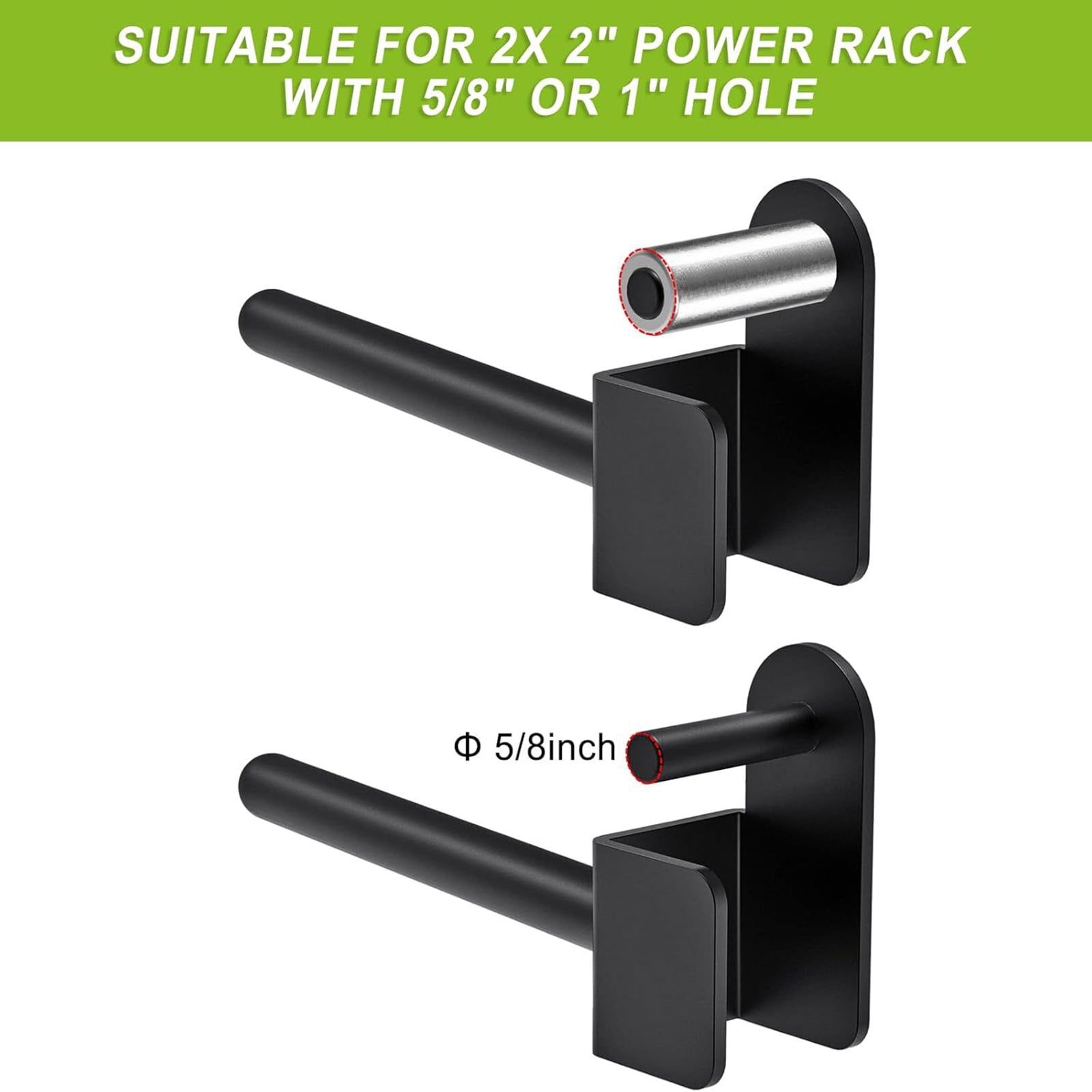 Weight Storage Rack Attachment for Power and Squat Racks Fitness Equipment Accessory