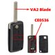 thumbnail image 1 of 2 3 4 Button Remote Car Key For Peugeot 207 307 308 407 Citroen C2 C3 C4 C5 Flip Key Case Shell Ce0523 Ce0536 Hu83 Va2, 1 of 1