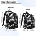 thumbnail image 3 of KLL Chained Skull Artwork Print Travel Laptop Backpack - College Backpack Business Work Bag Nurse Bag Casual Daypack for Weekender Business Hiking -Medium, 3 of 6
